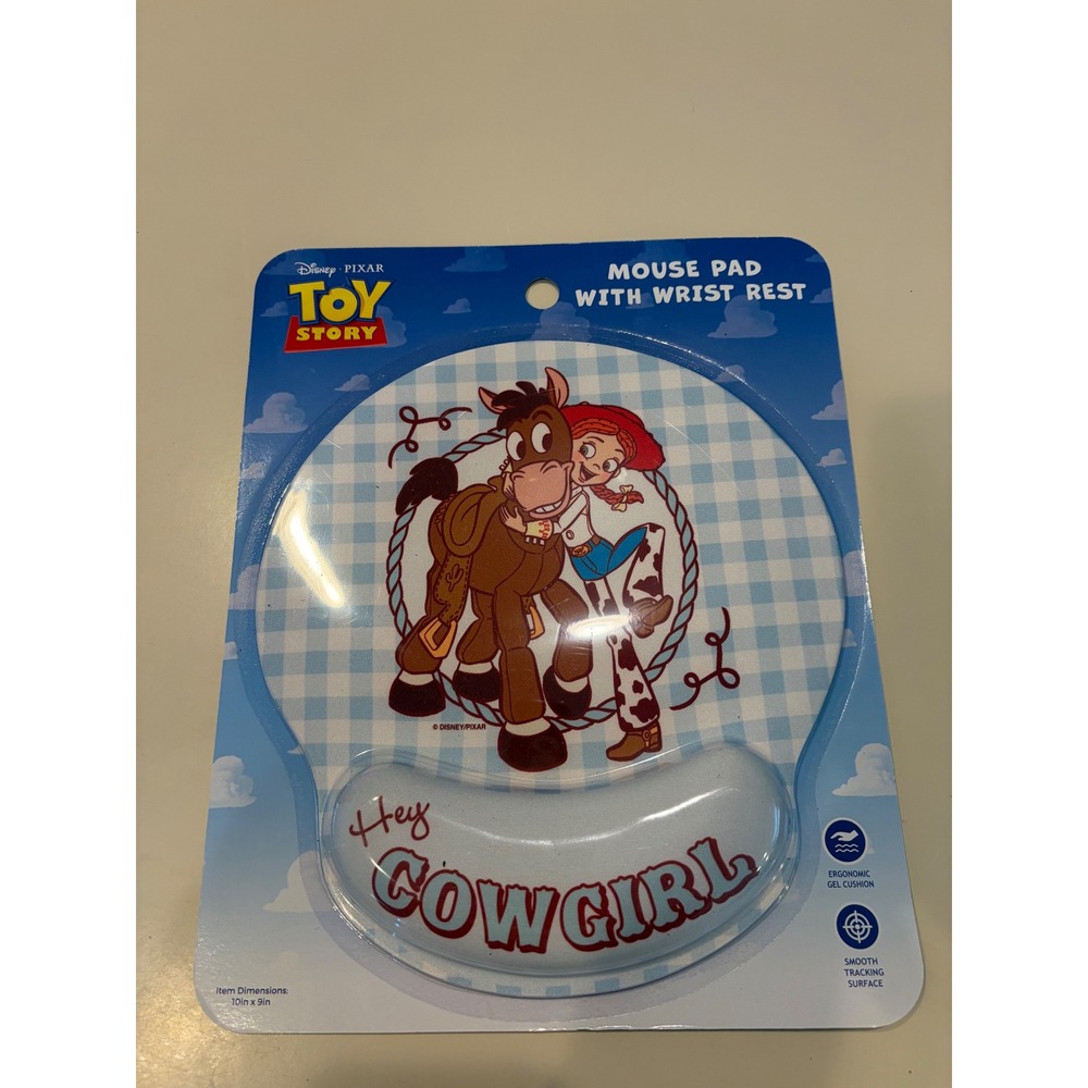 Disney Toy Story Jessie & Bullseye Mouse Pad with Gel Wrist Rest CultureFly NEW